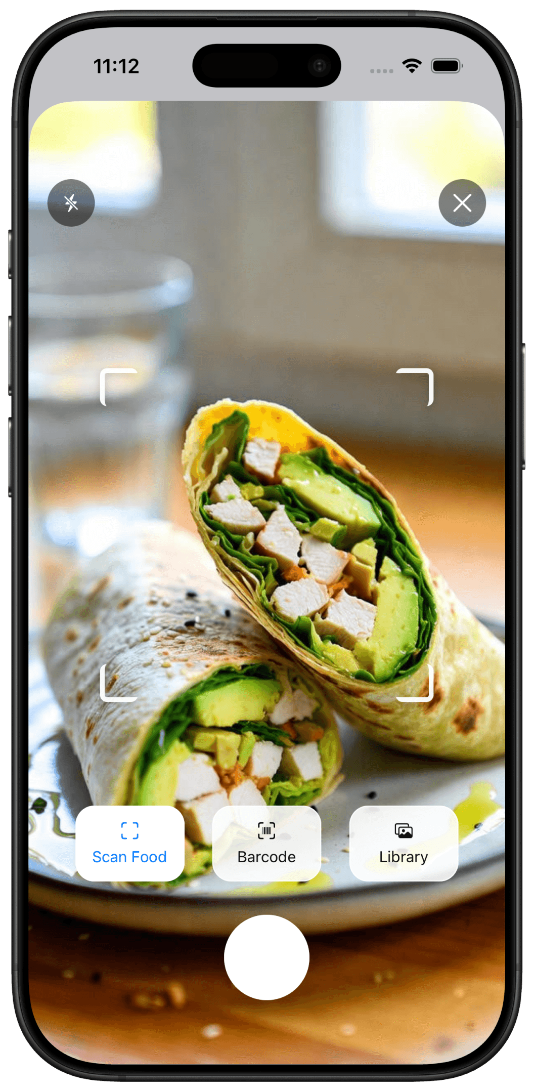 Scanner Micron ajoutant un aliment via code-barres