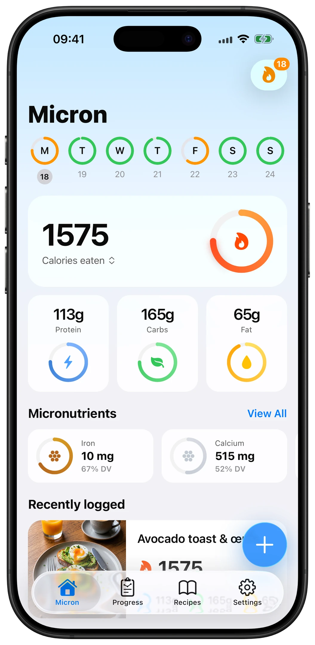The Micron app